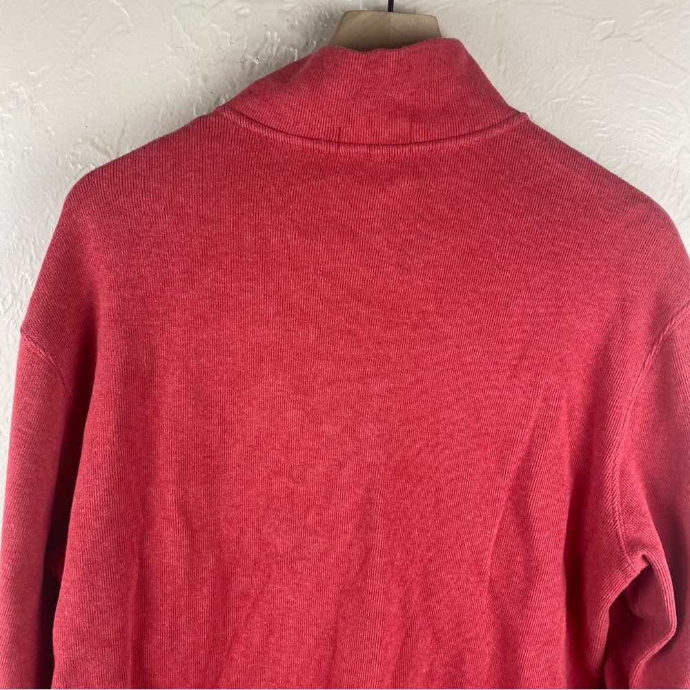 Polo Ralph Lauren Sweater Quarter Zip Pullover Sweater Large Red - Picture 6 of 10